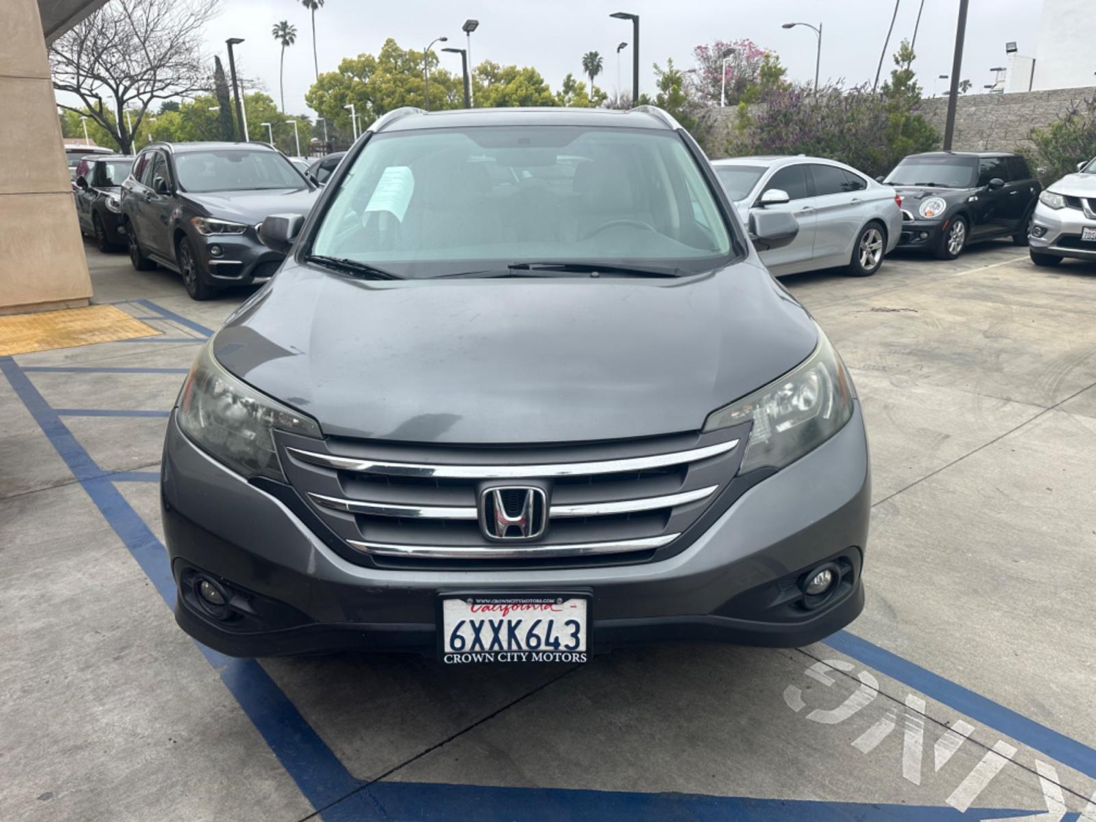 2012 Gray /Gray Honda CR-V LEATHER (2HKRM3H74CH) with an 4 Cylinder engine, Automatic transmission, located at 30 S. Berkeley Avenue, Pasadena, CA, 91107, (626) 248-7567, 34.145447, -118.109398 - Photo #12